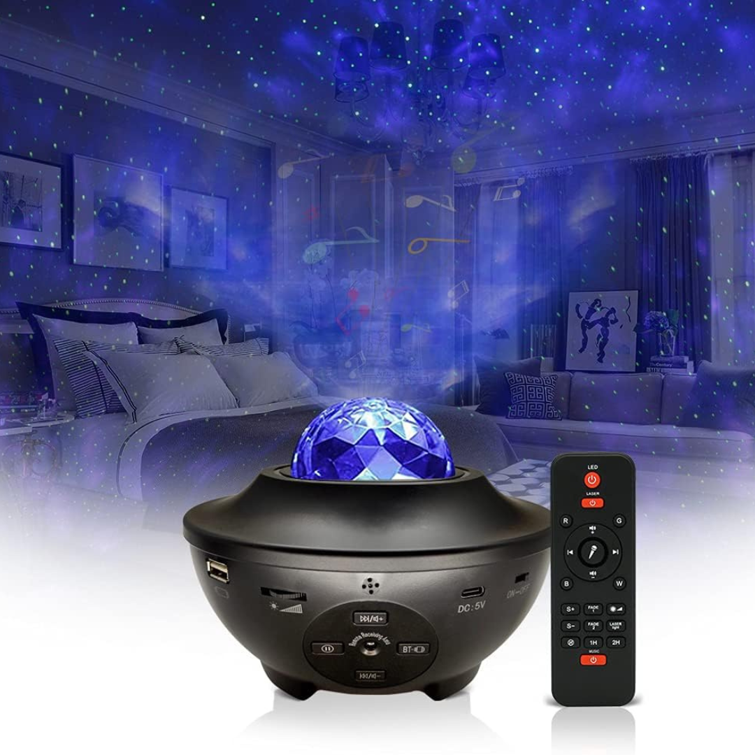 Galaxy Starry Projector Light & Bluetooth Speaker – Aurora Night Light for UAE Homes